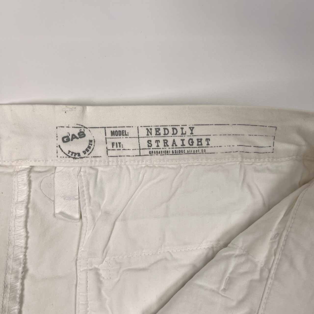 GAS ガス NEDDLY ホワイト ハーフパンツ ショートパンツ サイズ 33 /メンズ