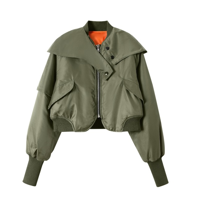 MA-1 big collar cotton jacket＊S-462