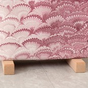 「ラズベリーレッド×グレージュ」花火柄〜洗えるきもの（シルジェリー）〜