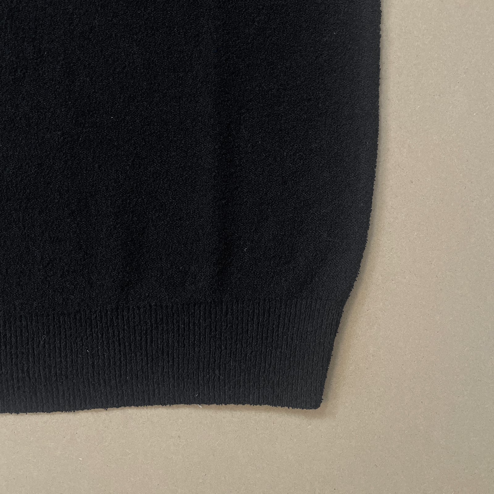 SUPER SOFT PILE KNIT POLO SHIRT -BLACK- | 8G SHOOT WEBSTORE
