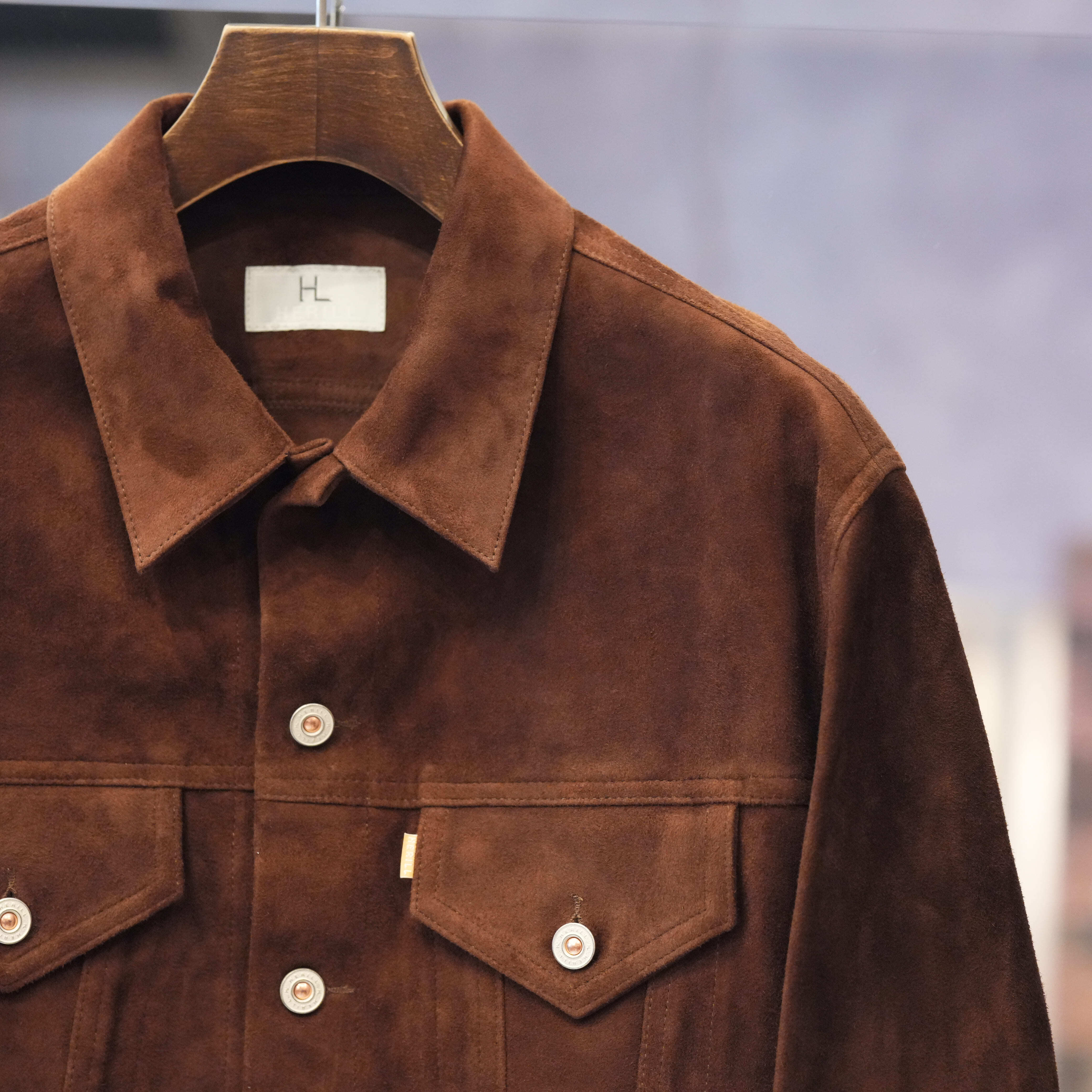 HERILL Lamb Suede Jacket サイズ4 BROWN HERILL Lamb Suede Jacket – unexpected store