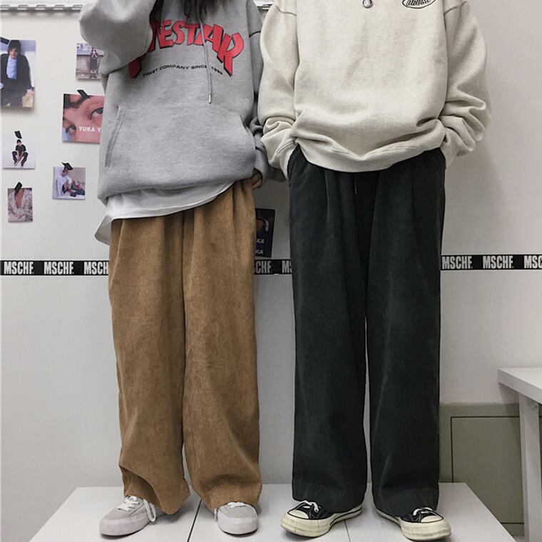 送料無料 メンズライク コーデュロイ カジュアル ワイド パンツ ボトム Lamitte Deco トレンド 韓国ファッション ショップ Base店