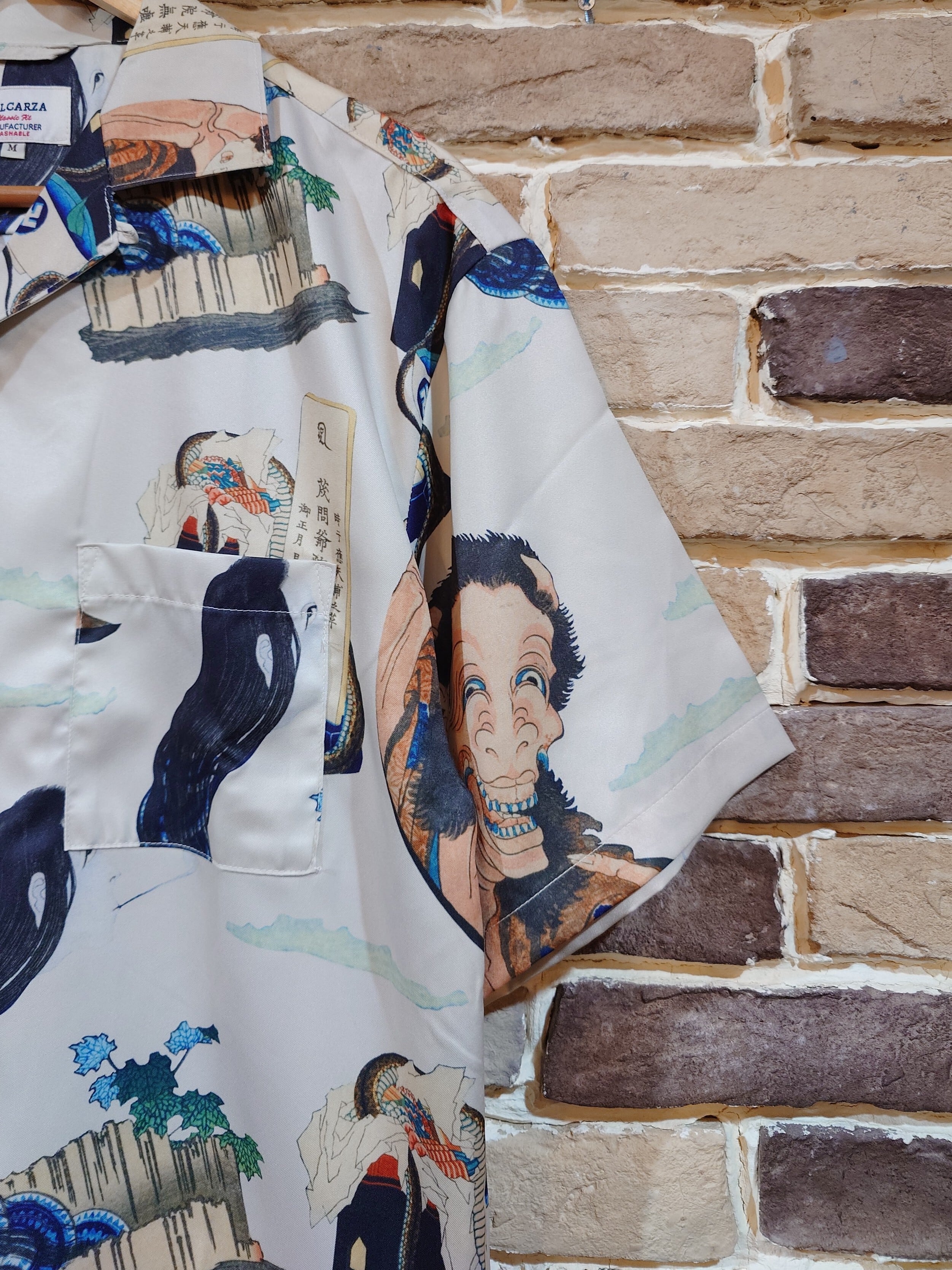 ALCARZA / OPEN COLOR SHIRT 〝葛飾北斎〟（百物語）』半袖シャツ