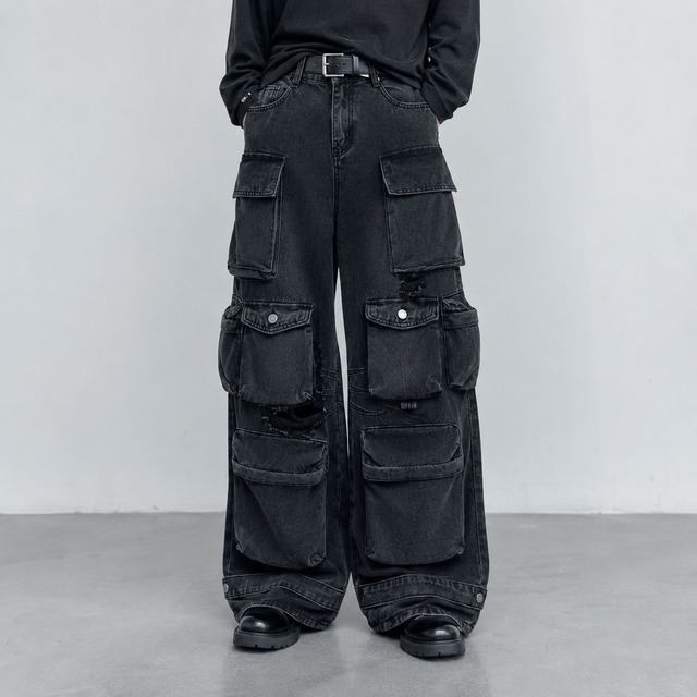 Heavy Industries Multi Pocket Denim Pants 0001