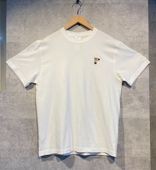 ワンポイント刺繍 半袖Tシャツ ホワイト ワンポイント刺繍 半袖Tシャツ ホワイト