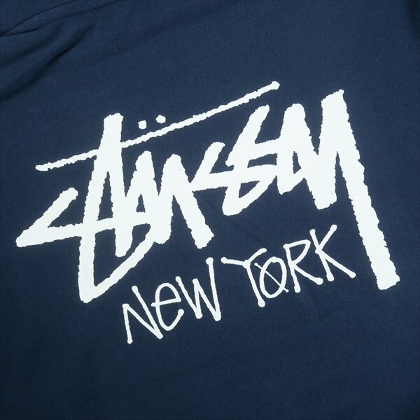 Size【L】 STUSSY ステューシー 25SS STOCK NEW YORK ZIP HOOD NAVY