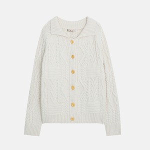 button-front cable knit cardigan J00032