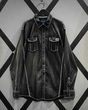 【X VINTAGE】“Roar” Good Fade Vintage L/S Shirt