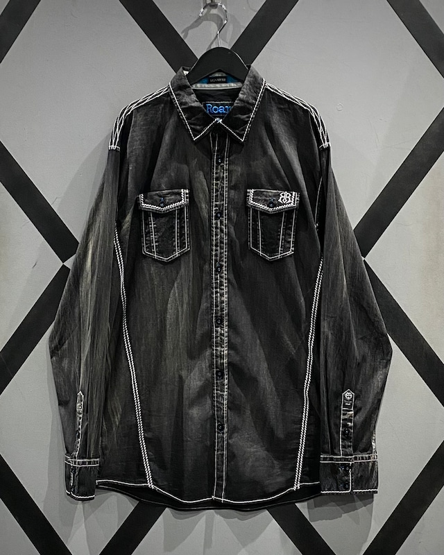 【X VINTAGE】“Roar” Good Fade Vintage L/S Shirt