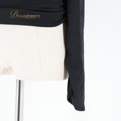 社交ダンス 衣装 トップス ブラウス ブラック系 チャコットロイヤルダンス Chacott ROYAL DANCE 黒 無地 シンプル 練習 レッスン 日本製 オフショルダー 伸縮 ストレッチ 上品 パーティー イベント オールブラック かわいい セクシー