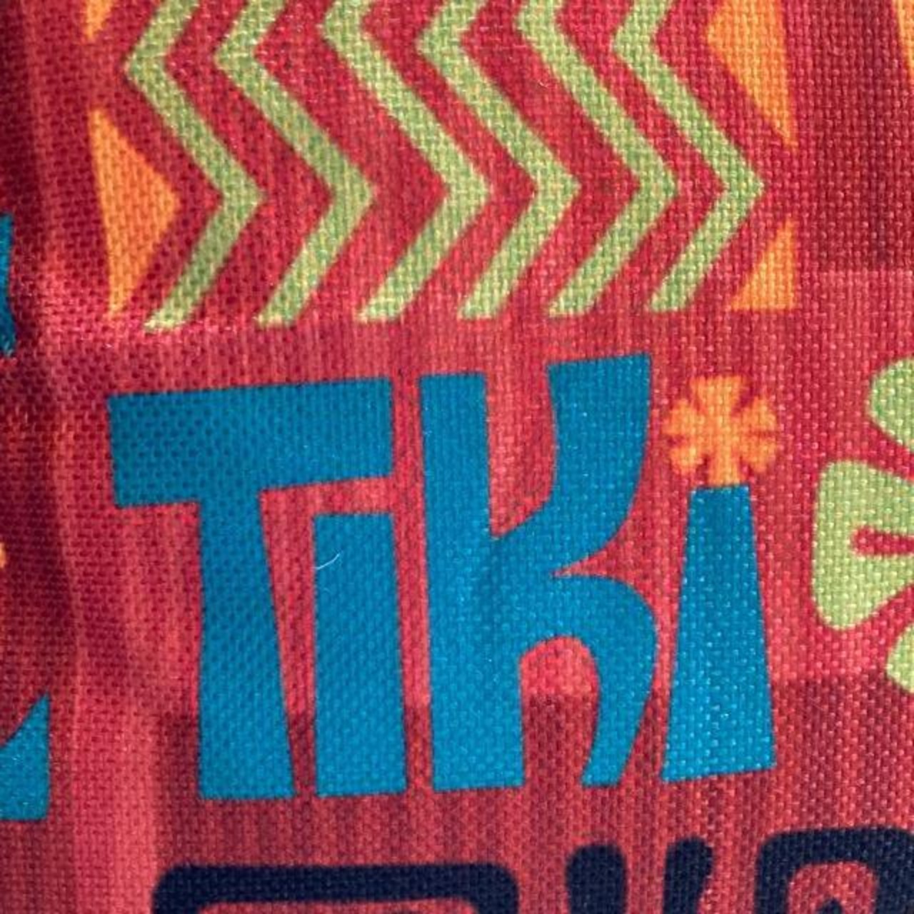 TOPANGA Homefurnishing Tropical TIKIクッションカバー　45×45cm　クッションカバー　南国　Tiki　ハワイ　座布団　レッド