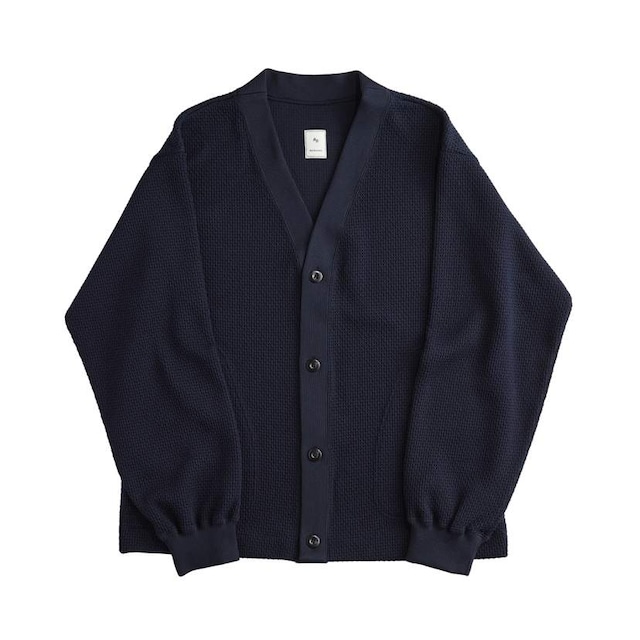 1/4GG PE CARDIGAN / クォーターゲージPEカーディガン (NAVY)