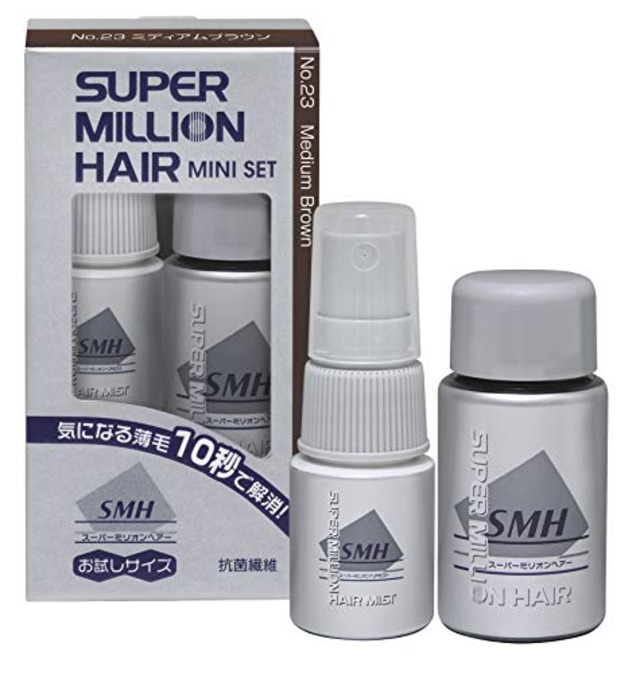 スーパーミリオンヘアー ミニセット No.23 ミディアムブラウン (スーパーミリオンヘアー5ｇ+スーパーミリオンヘアミスト15mL)