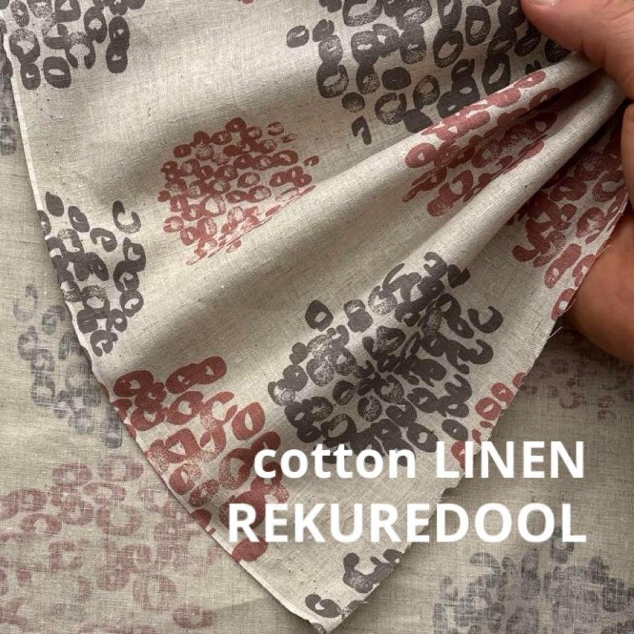 Cdr486◆1m◆SM◆コットンリネン混生地◆柄物