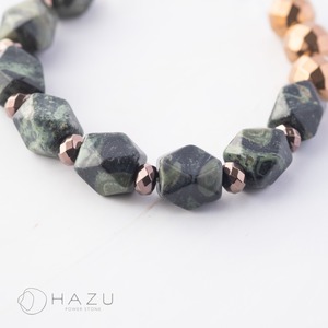 自然感じる生命力と再生力［カンババジャスパー／ヘマタイト／水晶］