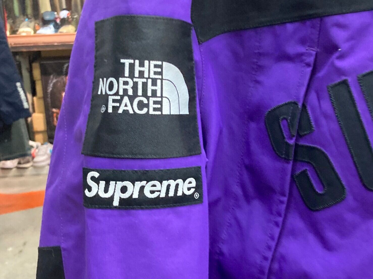 Supreme × THE NORTH FACE ARC LOGO MOUNTAIN PARKA PURPLE LARGE