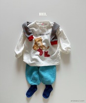 【取寄/韓国直送】Hei にゃんこロングTシャツ |秋服|韓国子供服|26/AT