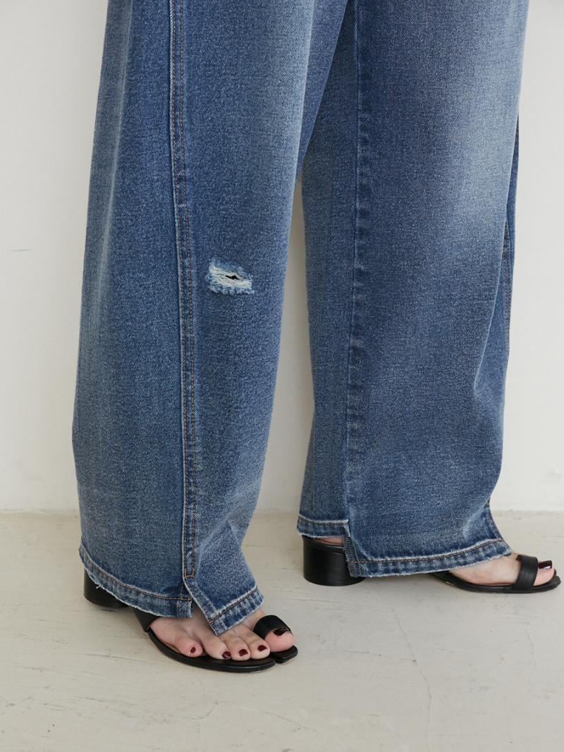 【YENN】カーブデニム/CURVED SEAM DENIM PT[Y234-31041QU]