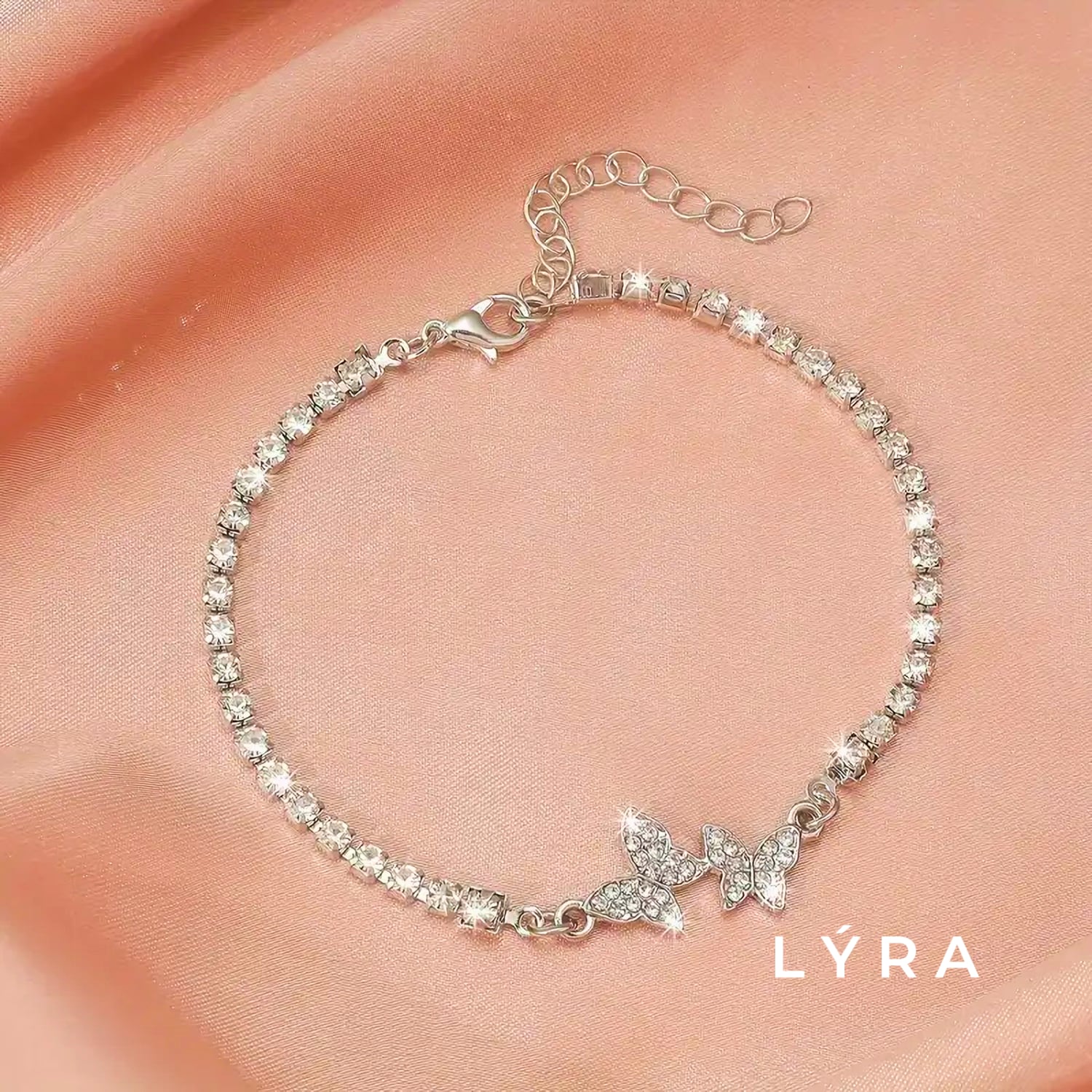 【数量限定】バタフライテニスチェーンブレスレット