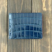 クロコダイル × リザード マネークリップ シャドーブルー