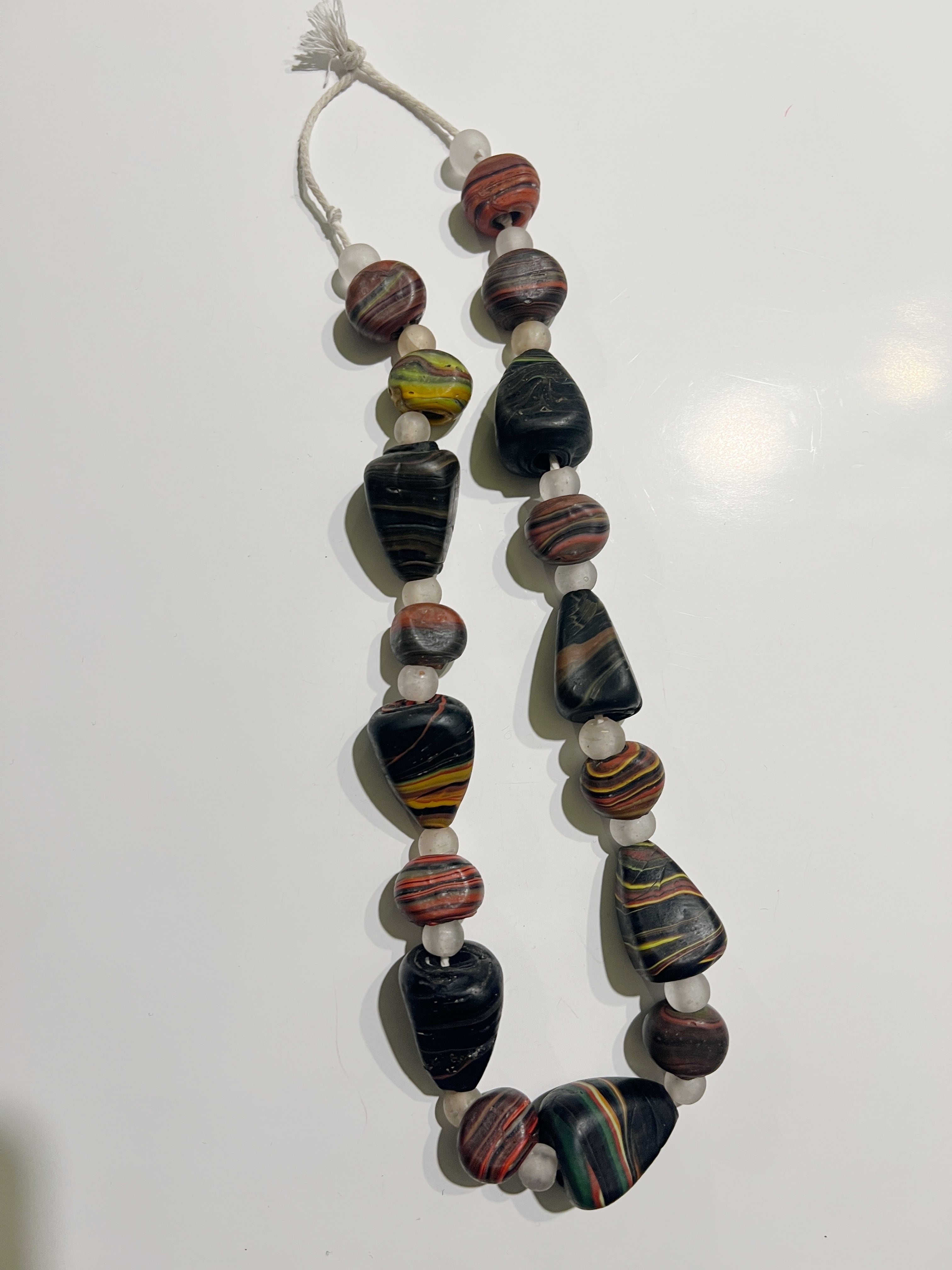 Vintage Afghanistan glass necklace