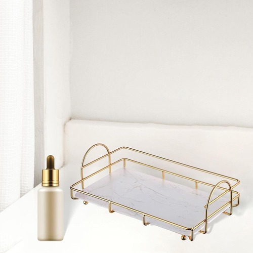 トレイ アクセサリー コスメ スキンケア 鉄製収納棚 ワイヤー 化粧台 オーガナイザーラック ドレッサー カウンタートップ 黒 白 ブラック ホワイト