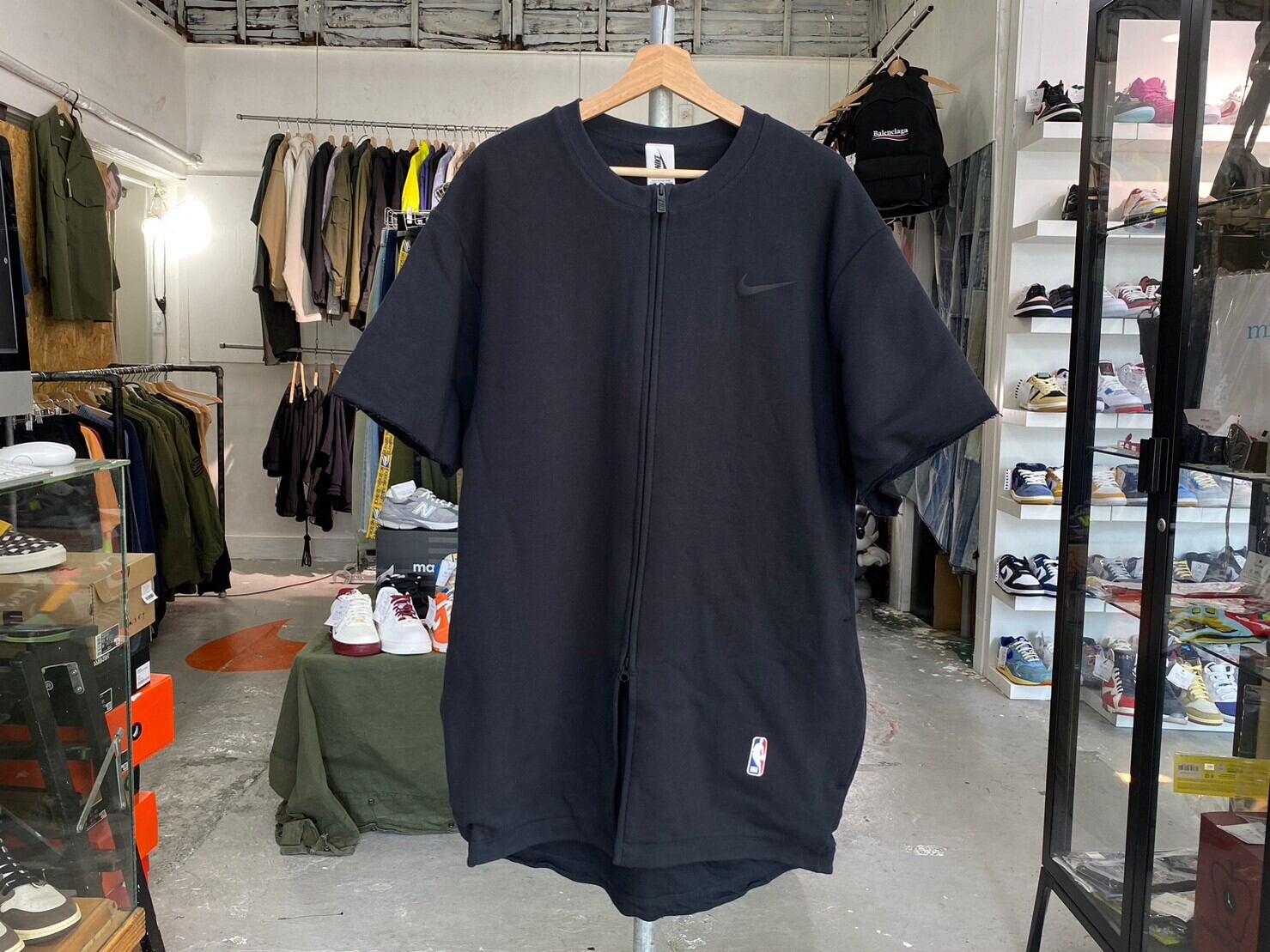NIKE × FEAR OF GOD NRG TI WARM UP TOP BLACK SMALL AR0629-010 58802  
