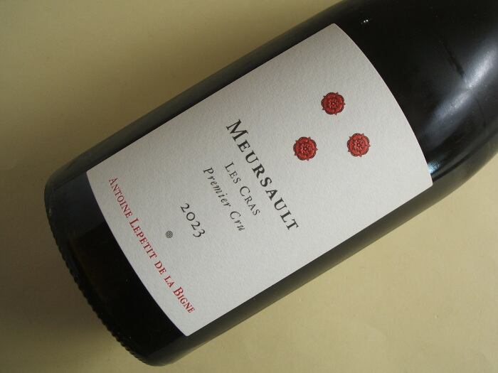 ムルソー 1級 レ・クラ 赤 2023年 アントワーヌ・ルプティ・ド・ラ・ビーニュ