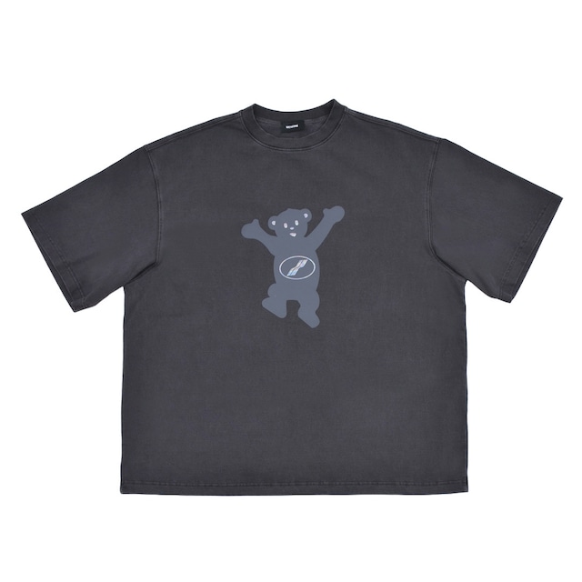 【WE11DONE】CHARCOAL TEDDY LOGO T-SHIRT