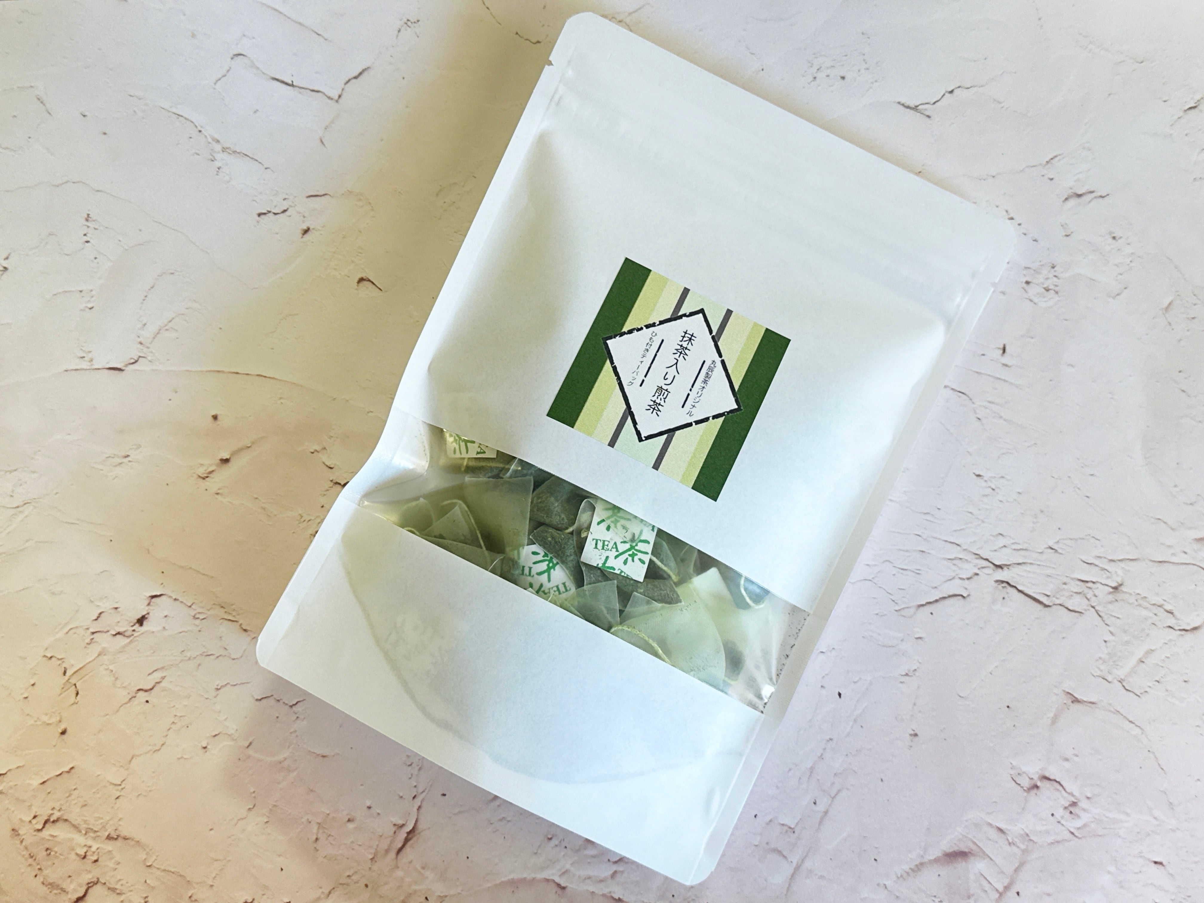 抹茶入り煎茶ひも付きティーバッグ(2.5g×25個入)