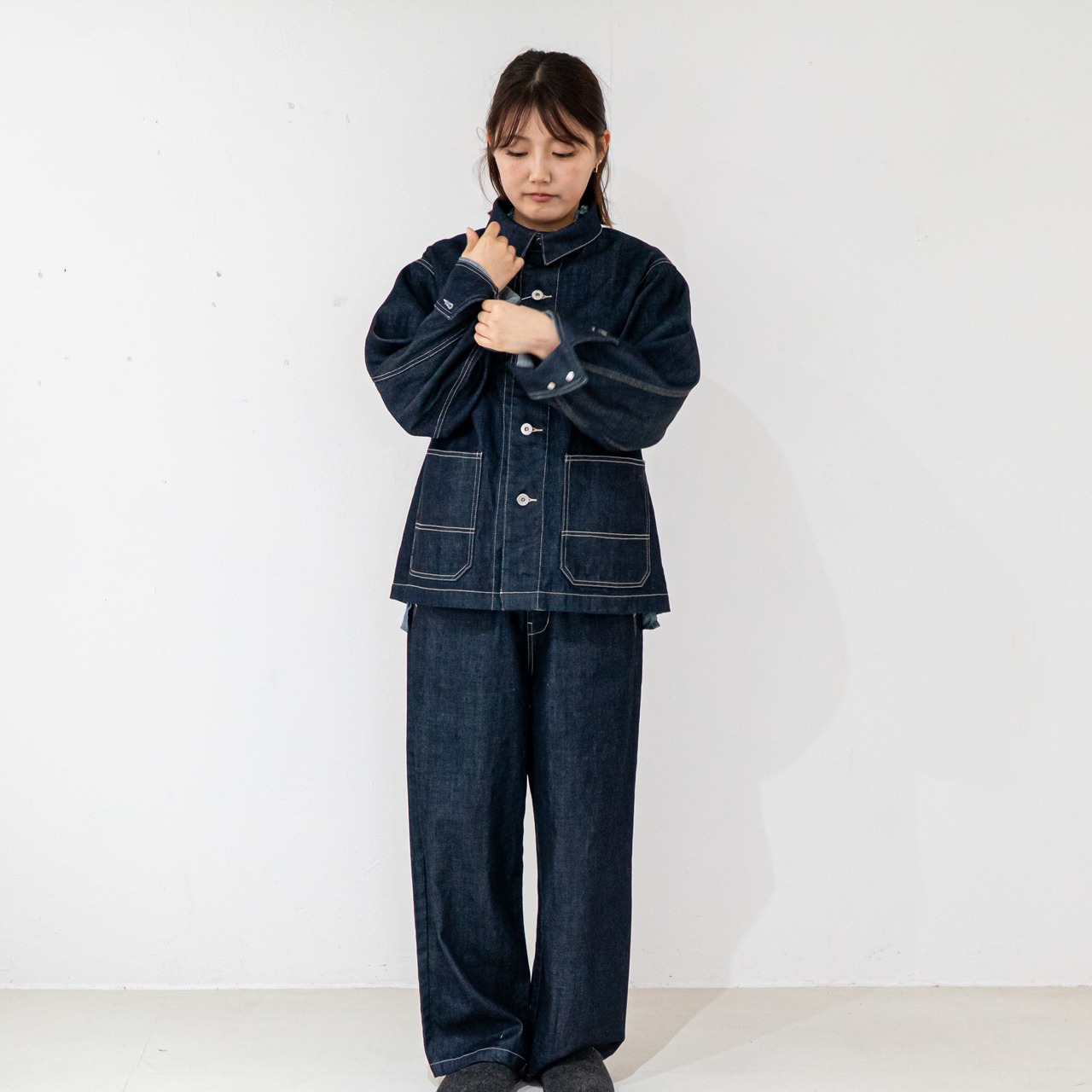 MADE IN JAPAN DENIM COVERALLS/VENT BLANK/デニムジャケット/カバーオール/デニム/セットアップ　可