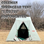 コールマン スプリングバーテント SPRINGBAR TENT 8x6.6 "3,128,781" FORTNIGHTER COLEMAN ビンテージ コットンテント 3人用 ソロテント フォートナイター レア