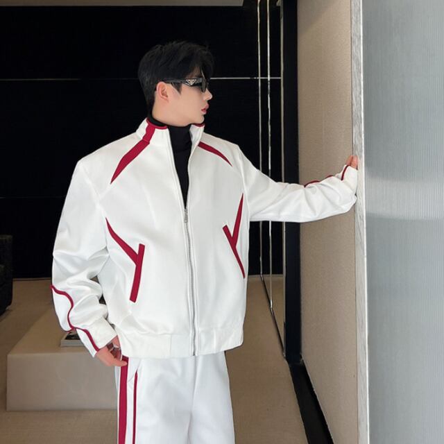 予約販売】メンズ セットアップ 上下 ジャージ スエット 長袖 無地