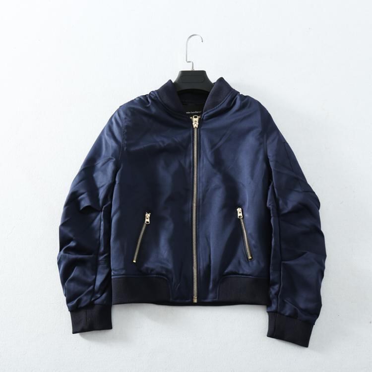 Ma 1 レディース アウター ｍa 1 ジャケット ミリタリージャケット レディース Ma 1 薄手 ジャンバーレディース 黒 ワインレッド カーキ ネイビー 全5色 秋 新作 裏コットン入り Ma 1 厚手 は別で出品中 P1563 P1562 Kirari きらり