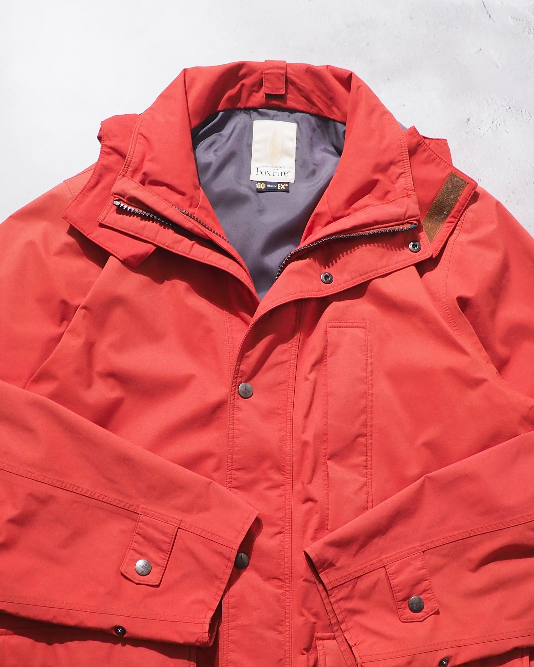 " Fox Fire - GORE- TEX " Carrot Orange color Technical nylon jacket