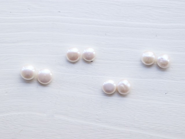 pearl round button accessory