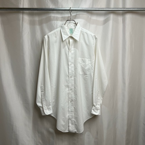 80s USA Brooks Brothers makers　6ボタン　胸ポケット　長袖シャツ　15 1/2