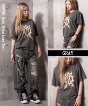 ◆硫化天竺 トライバル ロゴ Tシャツ◆RP-26007