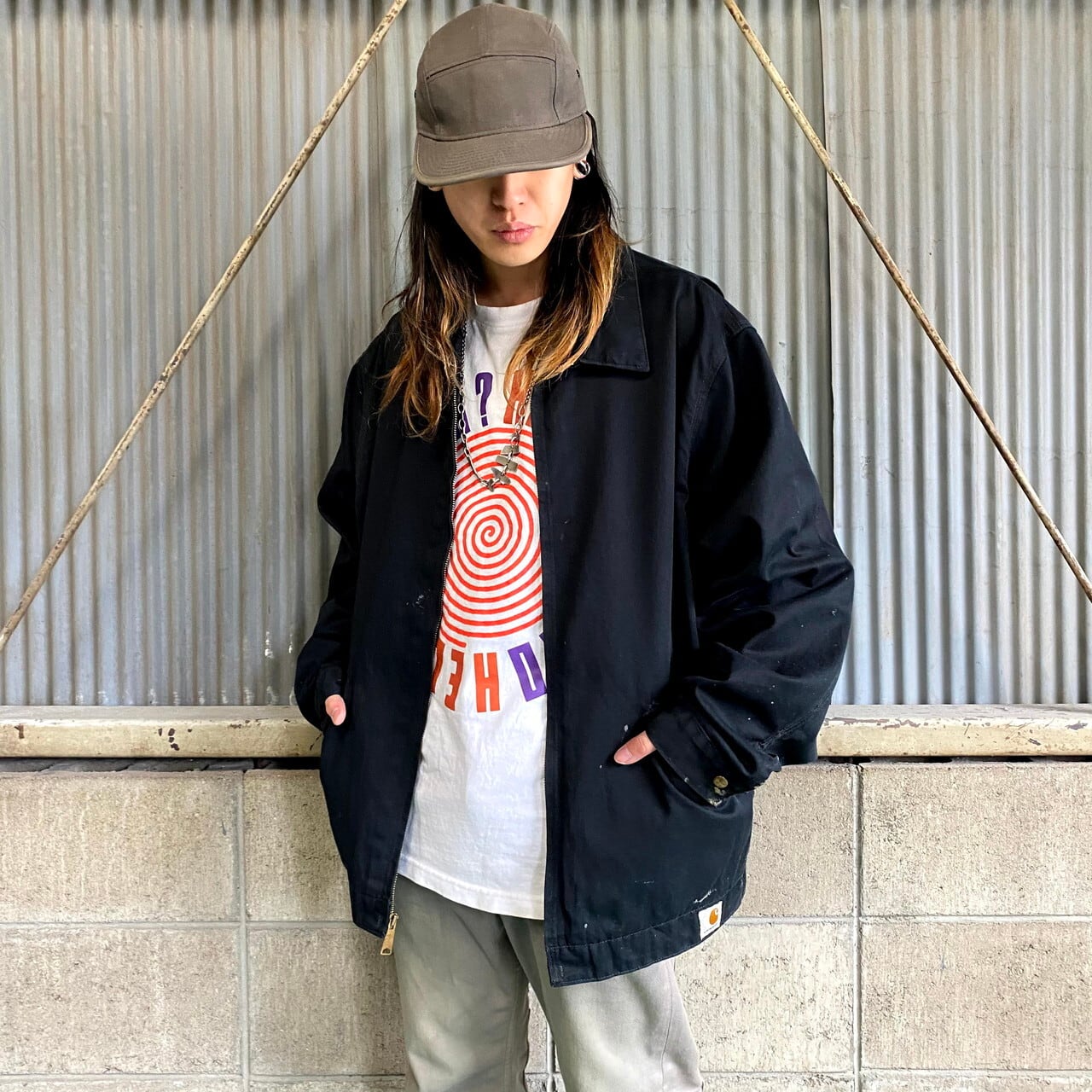 90's Carhartt カーハート スイングトップ ストライプ