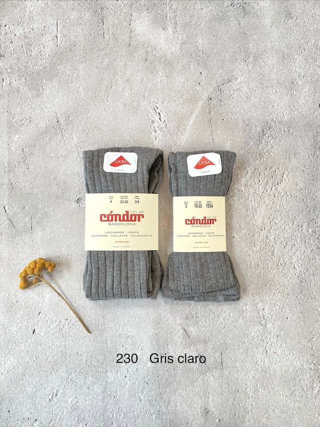 【Condor】(3Y-4Y)ベーシックリブタイツ(全10色)