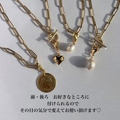 【2way】ゴールド マンテルネックレス