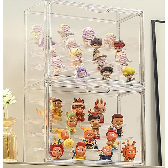 フィギュアケース 透明展示箱 4層ディスプレイボックス 36×18×27cm