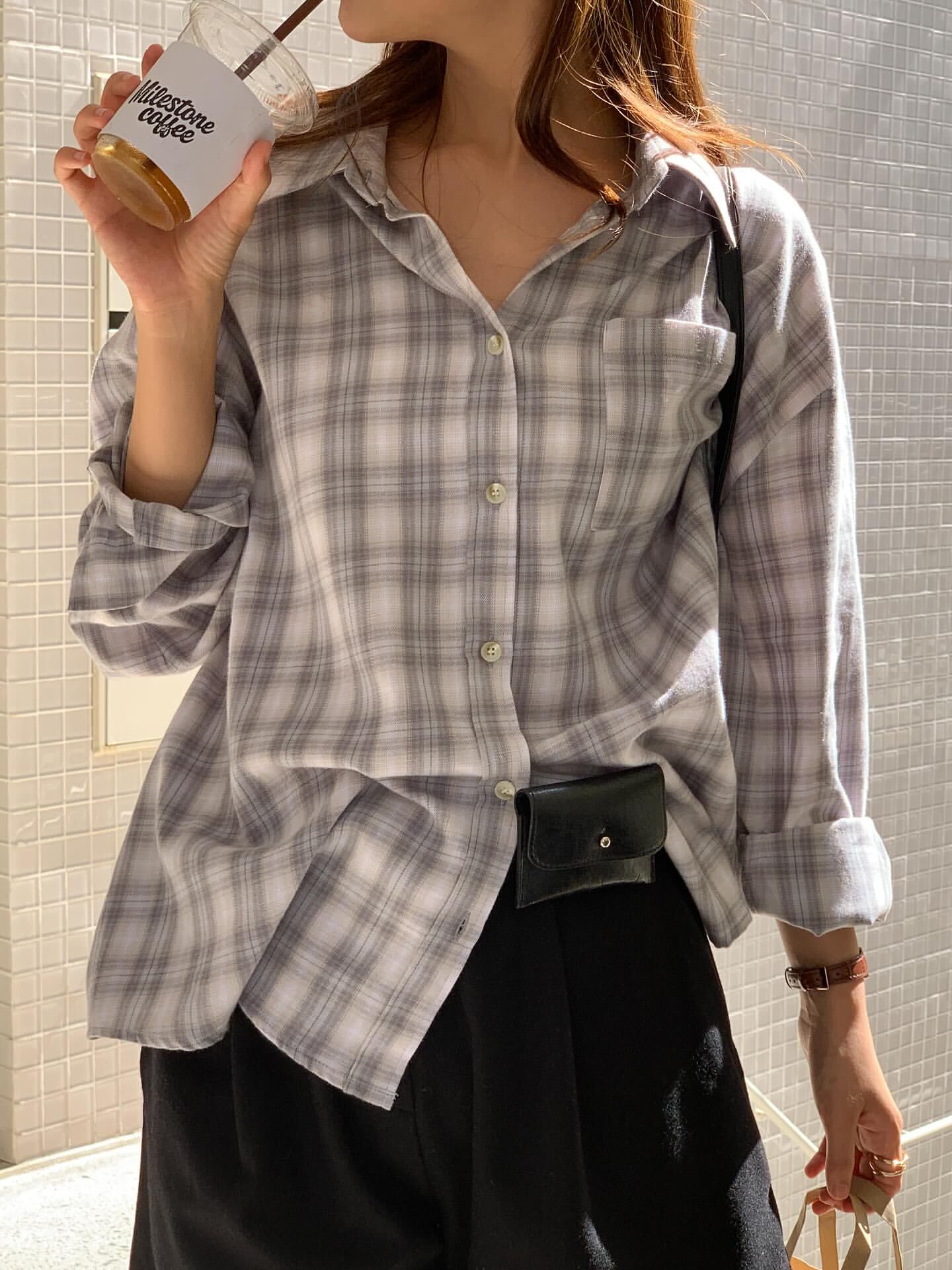 (予約)All over / Berlin Check Shirt / 2color