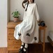 ウサギデザインパイピングワンピ ・79093