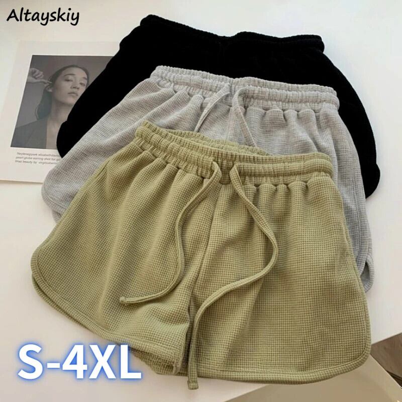 【新作】【送料無料】 スポーティなショーツ女性夏 S-4XL 学生ホットスウィートシンプルな人気カジュアルオールマッチシックなハイウエスト韓国スタイルルーズパンツ 0399014167833