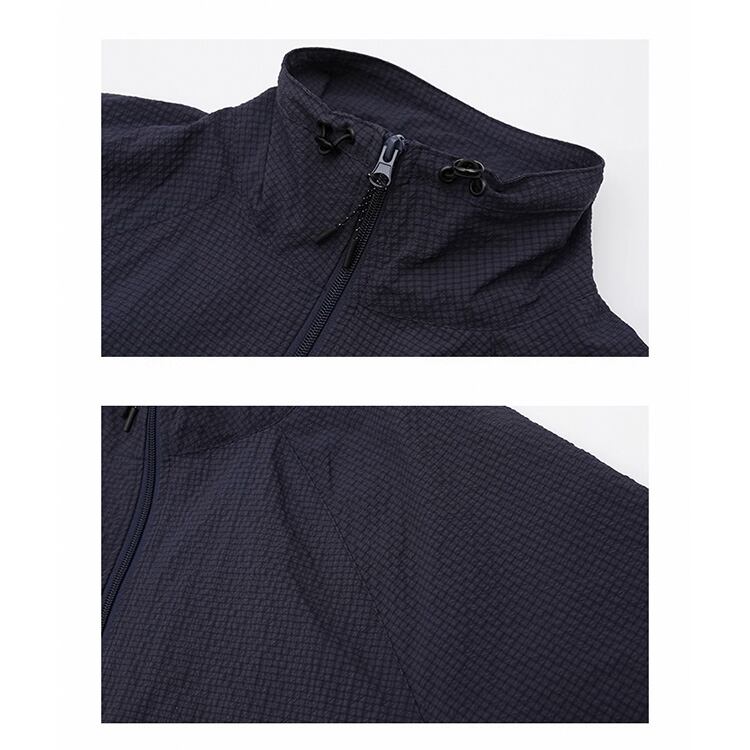 ★PLAIN STAND COLLAR COUPLE WINDBREAKER　　　A0724