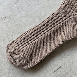 ⚫︎joha/wool ribsocks 【65601/sand】