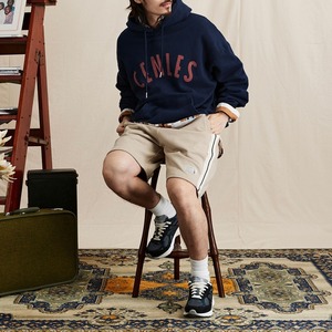 アメリカンスタイルプリントダメージ加工フーディー　1167