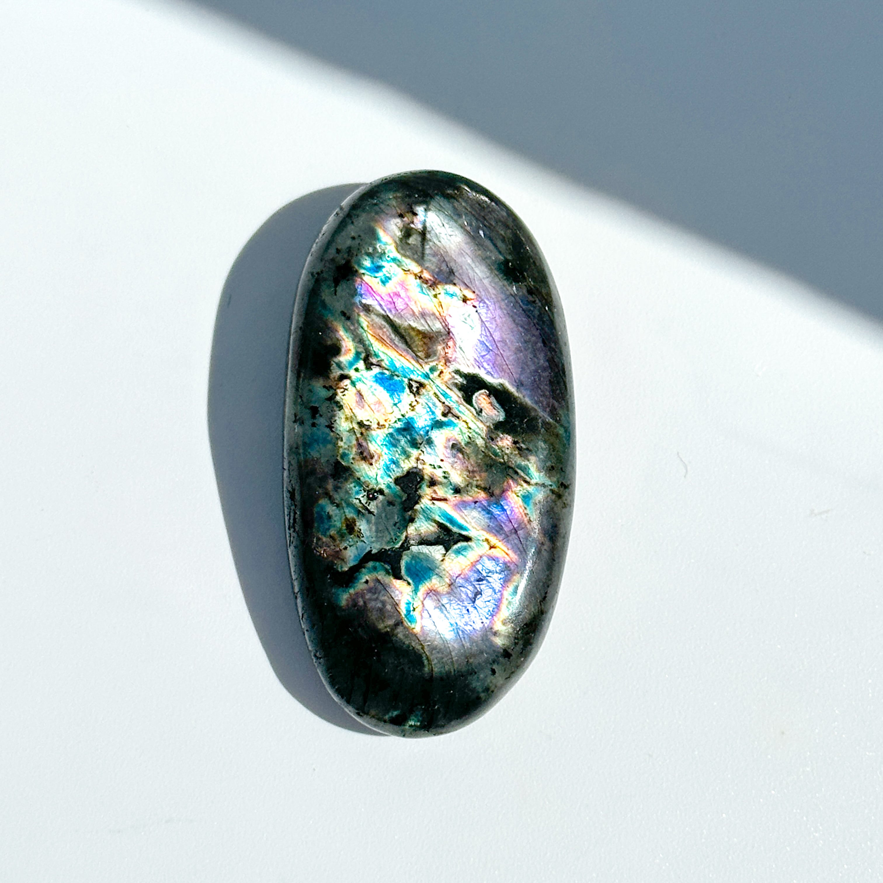 Big◎ラブラドライト パームストーン 44◇ Labradorite ◇天然石・鉱物・パワーストーン・インテリア