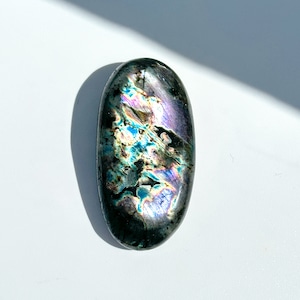 Big◎ラブラドライト パームストーン 44◇ Labradorite ◇天然石・鉱物・パワーストーン・インテリア